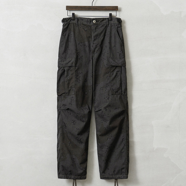 実物 新品 デッドストック 米軍 6Cデザート（チョコチップ）カモ BDU カーゴパンツ BLACK染め
