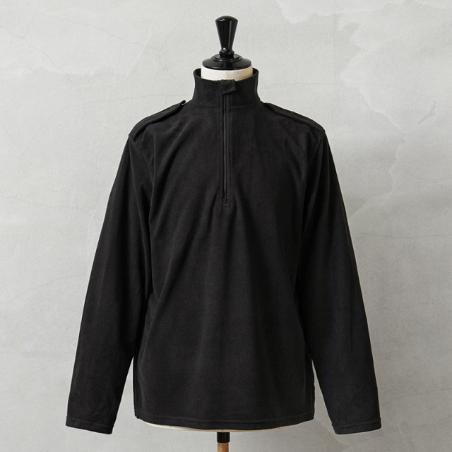 実物 USED イギリス警察 マイクロフリース L/S ハーフジップ シャツ ショルダーエポレット