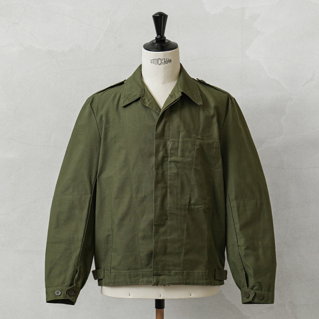 実物 新品 デッドストック スウェーデン軍 メカニック ワークジャケット ウエストアジャスターあり