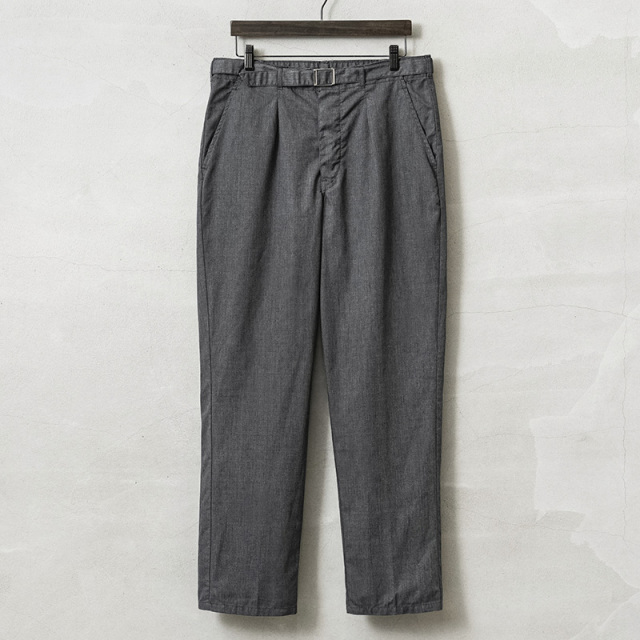 実物 新品 デッドストック ドイツ軍 BW T/Cツイル ワークパンツ GRAY染め
