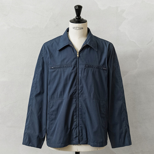 実物 USED 米軍 U.S.NAVY ユーティリティ ジャケット BLUE