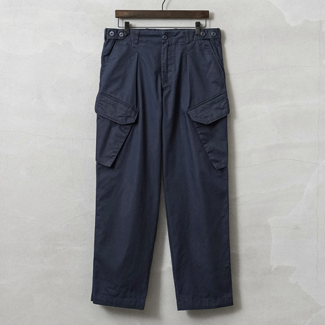 実物 USED イギリス軍 ROYAL NAVY RIG22 FR T/C カーゴパンツ スラントポケット