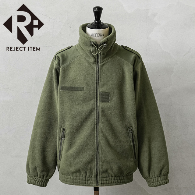 【スモールサイズ】リジェクト 訳あり品 実物 USED フランス軍 コールドウェザー フリースジャケット OLIVE【76C、76Lサイズ】