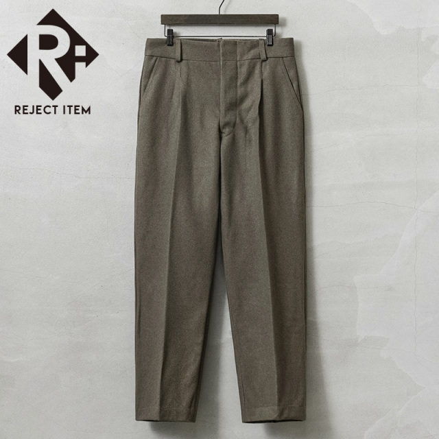 リジェクト 訳あり品 実物 新品 デッドストック イタリア軍 ウール トラウザーズ OLIVE