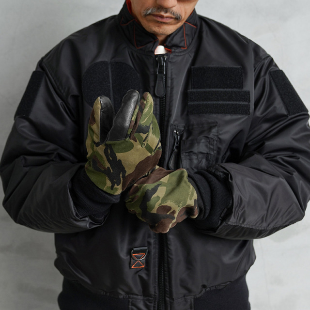 実物 USED イギリス軍 メカニック グローブ DPMカモ