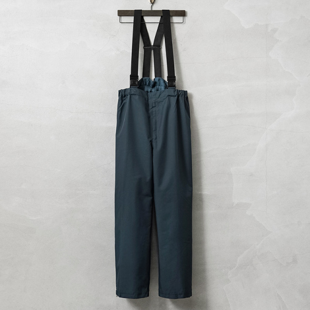 実物 新品 デッドストック イタリア軍 M.M. デッキオーバーパンツ サスペンダー付き SYNTHETIC FIBER