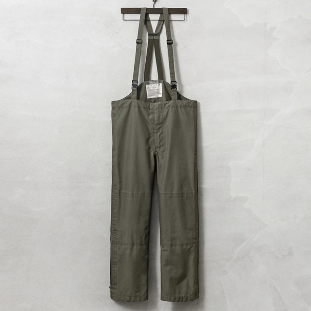 実物 USED オーストリア軍 アルパイン GORE-TEX オーバーパンツ サスペンダー付き