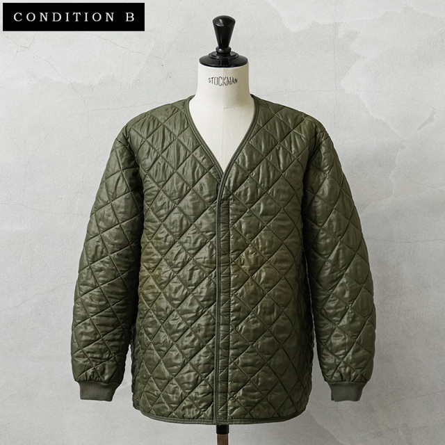 実物 USED ベルギー軍 キルティング ライナー ジャケット コンディションB