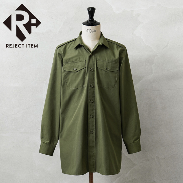 リジェクト 訳あり品 実物 USED イギリス軍 GENERAL SERVICE シャツ オリーブ