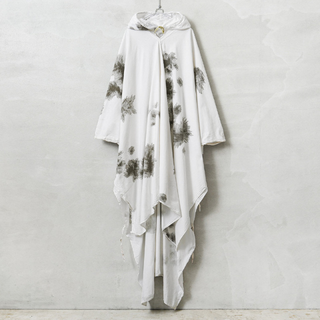 実物 USED ドイツ軍 スノーカモ ポンチョ