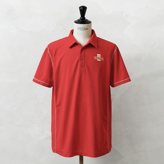 実物 USED イギリス ROYAL MAIL ロイヤルメール ショートスリーブ ポロシャツ Underarm Mesh
