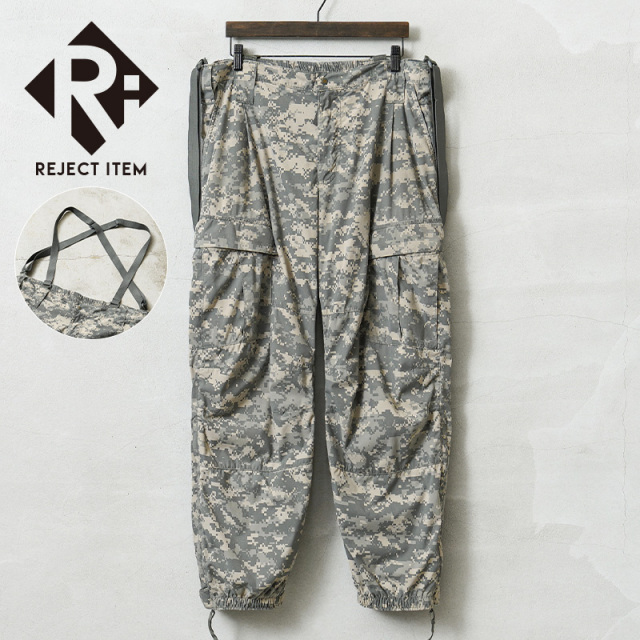 リジェクト 訳あり品 実物 USED 米軍 ECWCS GEN3 LEVEL5 コールドウェザー ソフトシェルパンツ UCP サスペンダー付き