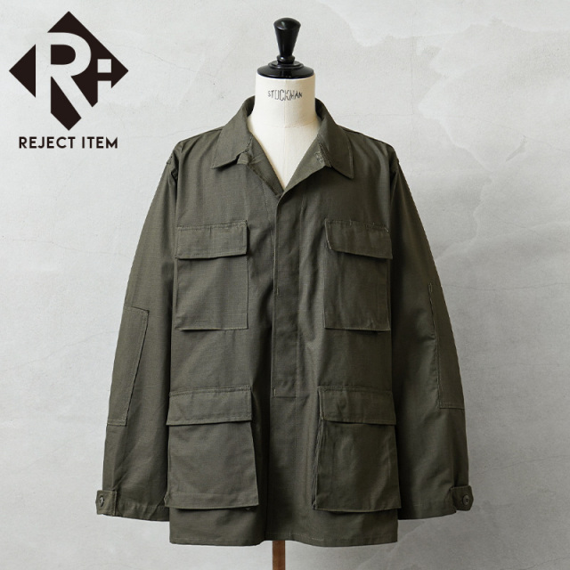 リジェクト 訳あり品 MADE IN USA 新品 米軍 デッドストック BDU ジャケット オリーブ系 中期型タイプ ウエストアジャスターあり