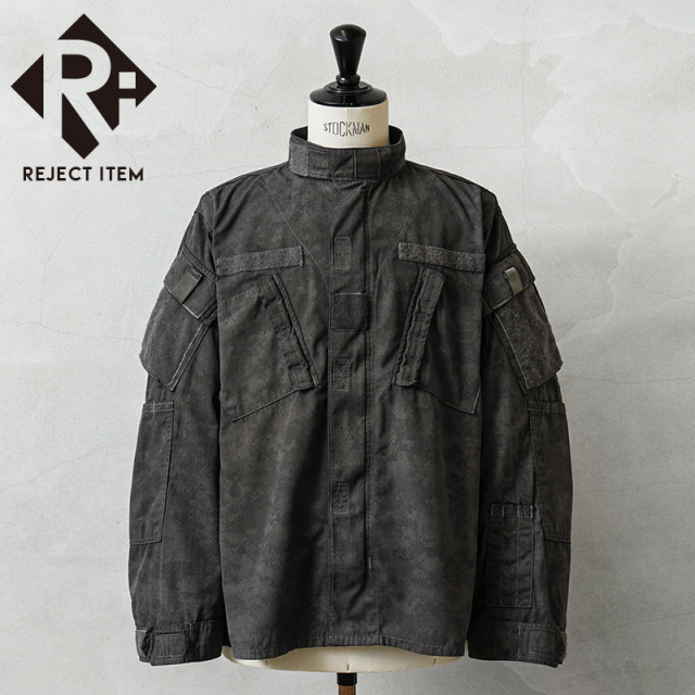 リジェクト 訳あり品 実物 USED 米軍 ACU コンバット ジャケット UCP BLACK染め