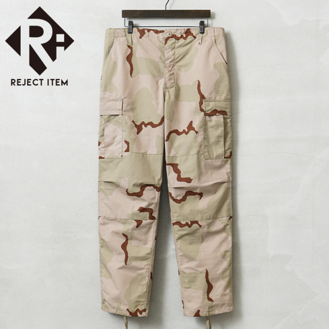 リジェクト 訳あり品 MADE IN USA 新品 米軍 デッドストック DCU カーゴパンツ 3カラーデザート リップストップ / 3C DESERT CAMO BDU