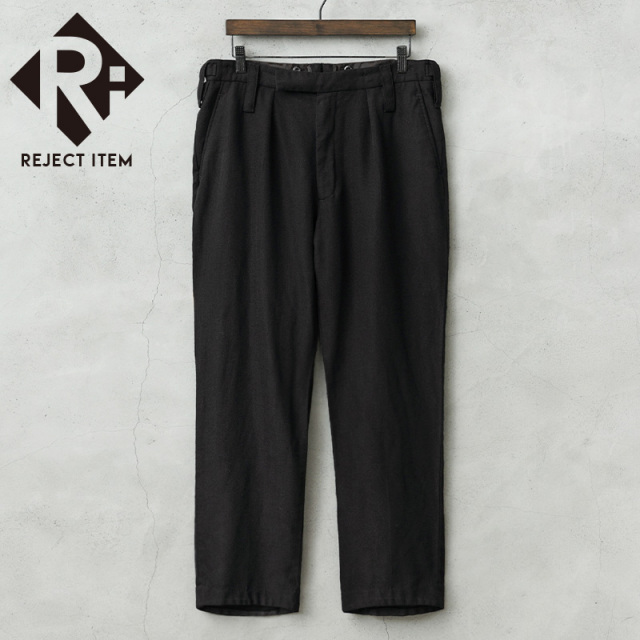 リジェクト 訳あり品 実物 USED イギリス陸軍 ALL RANKS BARRACK DRESS トラウザーズ DEEP BLACK染め / オフィサーパンツ