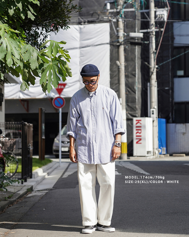WAIPER M-52ヴィンテージツータックチノトラウザーWP1002♬ WAIPER.inc フランス軍 1950～60年代 M-52 ヴィンテージ