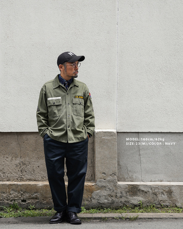 M-52 チノトラウザー WESTPOINT WP1003 カーキ 24(L) WAIPER.inc フランス軍 1950～60年代 M-52 ヴィンテージ