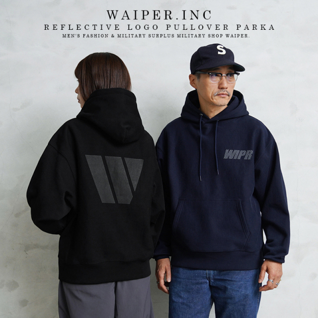 WAIPER.inc REFLECTIVE LOGO プルオーバーパーカー【WP1175】【T】