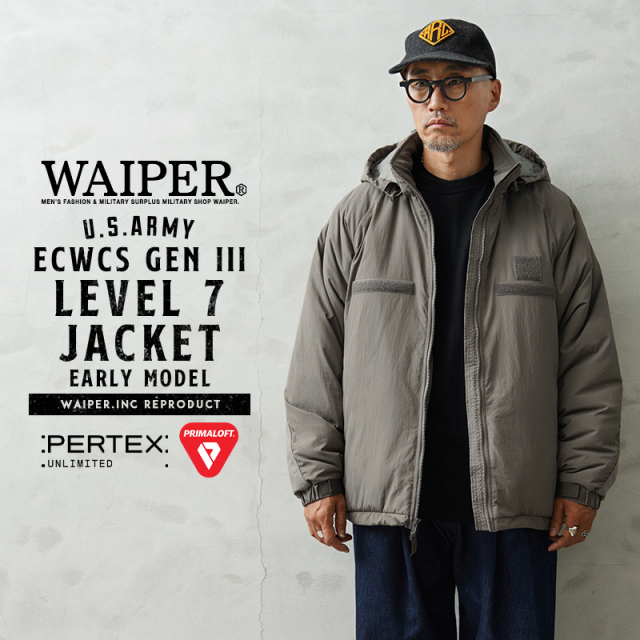 WAIPER.inc 米軍 ECWCS GEN III LEVEL7 PRIMALOFT ジャケット 初期型 PERTEX UNLIMITED【WP1190】【T】