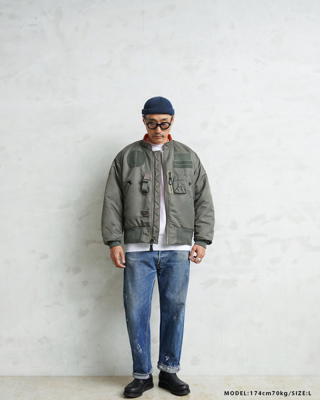 ミリタリー 卸売 仕入れ 問屋 WAIPER.inc 米軍 CUSTOM MA-1 フライト