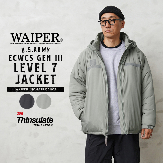 ジャケット・アウター WAIPER ECWCS GenIII level7 WP62 Black XL 楽天市場】WAIPER.inc ワイパーインク 米軍 ECWCS Gen III