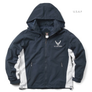 米軍オフィシャルライセンス MESH LINED エンブレム ウィンドブレーカー【T】