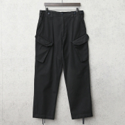 実物 イギリス軍 ROYAL NAVY COMBAT カーゴパンツ スラントポケット DEEP BLACK染め