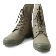 実物 新品 フランス軍 コットンキャンバス コンバットブーツ