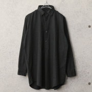 実物 新品 デッドストック チェコ軍 1960’s プルオーバー グランパシャツ BLACK染め