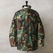 実物 USED 米軍 M-65 フィールドジャケット WOODLAND