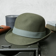 実物 新品 デッドストック チェコ軍 アンゴラ フェルトハット OLIVE