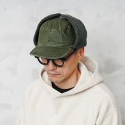 実物 USED スウェーデン軍 ウィンター フライヤーズキャップ