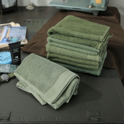 実物 USED ドイツ軍 タオル OLIVE