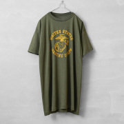 MADE IN USA デッドストック USMC（United States Marine Corps）米海兵隊 イエロープリントTシャツ