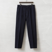 実物 USED スウェーデン軍 ワンタック トラウザーズ DARK NAVY