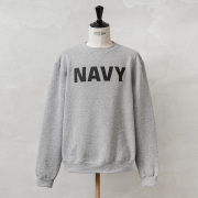 新品 米軍 U.S.NAVY オフィシャルライセンス トレーニング クルーネック スウェット GRAY