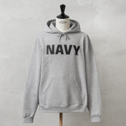新品 米軍 U.S.NAVY オフィシャルライセンス トレーニング プルオーバー フーディ スウェット GRAY