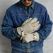 実物 新品 デッドストック 米軍 HWI Gear製 HEAVY DUTY レザーグローブ