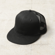 MADE IN USA デッドストック ビンテージ スナップバック メッシュキャップ BLACK【T】