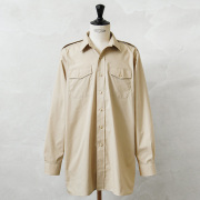 実物 新品 デッドストック イギリス軍 FAWN ARMY ALL RANKS ロングスリーブシャツ