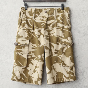 実物 新品 イギリス軍 コンバットショーツ（ショートパンツ）デザートDPMカモ