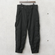 実物 USED ベルギー軍 M-64フィールドパンツ SEYNTEX社製 BLACK染め