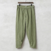 実物 新品 デッドストック ロシア軍 70s スリーピングパンツ ウエストボタン OD染め