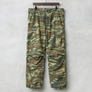 実物 USED ギリシャ軍 リップストップ フィールド カーゴパンツ リザードカモ
