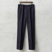実物 新品 デッドストック フランス軍 T/Rツイル ユーティリティ ツータック トラウザーズ NAVY