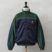 実物 新品 デッドストック フランス軍 ARMEE DE TERRE トレーニングジャケット グリーン×ネイビー バックプリントなし