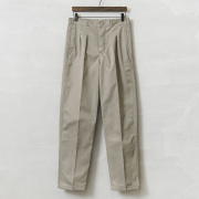 MADE IN GERMANY 新品 デッドストック T/Cツイル ツータック チノトラウザーズ / ドイツ製
