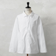 実物 新品 デッドストック ベルギー軍 HEAVY TWILL ホワイト ワークジャケット