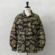MADE IN USA 新品 デッドストック 米軍 MCGUIRE ARMY NAVY社製 ジャングル ファティーグ ジャケット タイガーストライプ PATTERN【A】